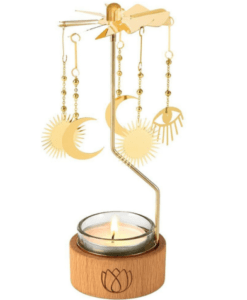 Theelichtje Carrousel Omm For you draait door warmte