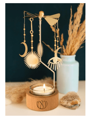 Theelichtje Carrousel Omm For you draait door warmte