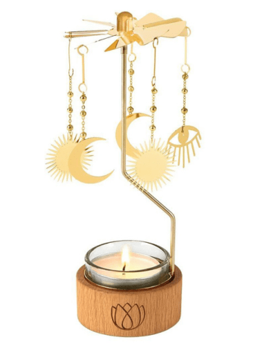 Theelichtje Carrousel Omm For you draait door warmte
