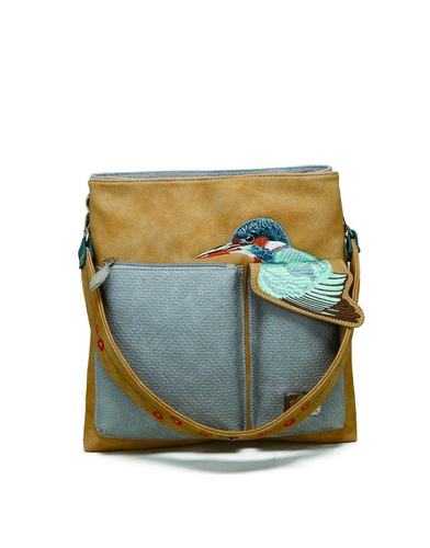Hi-Di-Hi Kingfisher/shopper schoudertas