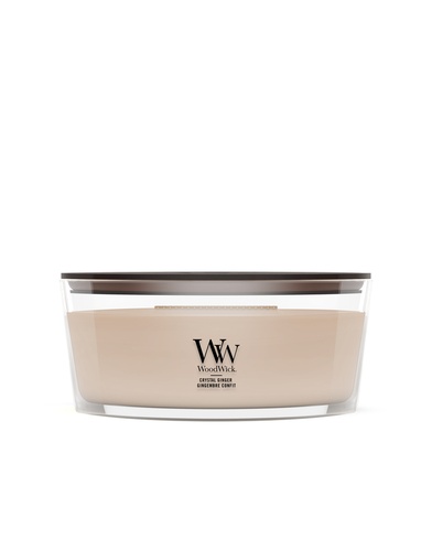 WoodWick Crystal Ginger geurkaars ellipse