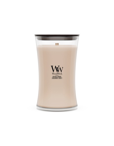 WoodWick Crystal Ginger geurkaars large