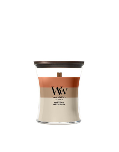 WoodWick Trilogy Hearth Spice geurkaars