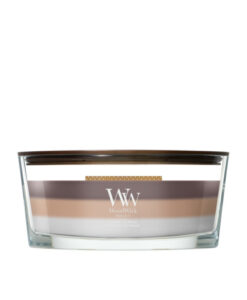 WoodWick Trilogy Radiant Cashmere geurkaars ellipse