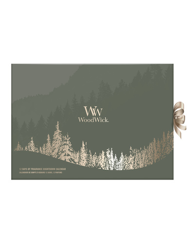 WoodWick Adventskalender 2026 met 12 mini geurkaarsen