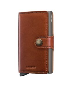 Secrid Miniwallet Texano Saddle in warmbruin leer