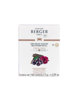 Maison Berger Hypnotic Oud autoparfum navulling met twee keramische schijfjes