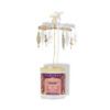 Durance Rose Sultane geurkaars met goudkleurige carrousel