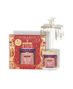 Durance Rose Sultane carrousel geurkaars in cadeauverpakking