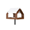 Heeej The Barn vogelvoederhuisje op paal bruin wit