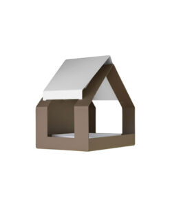 Heeej The Barn wand-vogelvoederhuisje zand wit