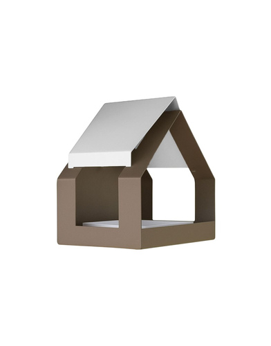 Heeej The Barn wand-vogelvoederhuisje zand wit