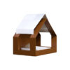Heeej The Barn wand-vogelvoederhuisje bruin wit